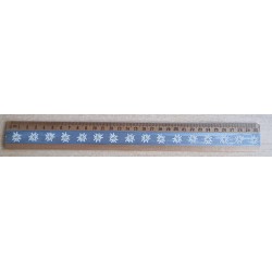 Holz Lineal Edelweiss hellblau