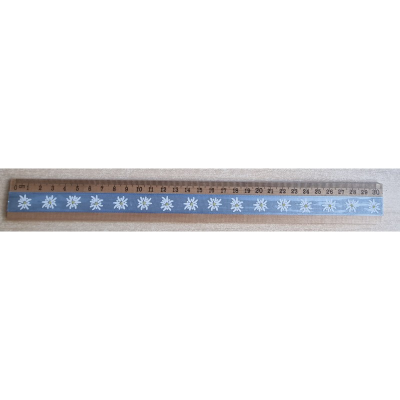 Holz Lineal Edelweiss hellblau