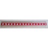 Holz Lineal Edelweiss rot