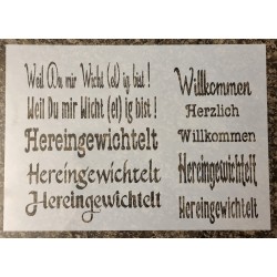 Schablone  " Du bist mir Wicht(el)ig"