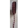 Dekoband Tannenbaum bordeaux/gold