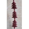 Dekoband Tannenbaum bordeaux/gold