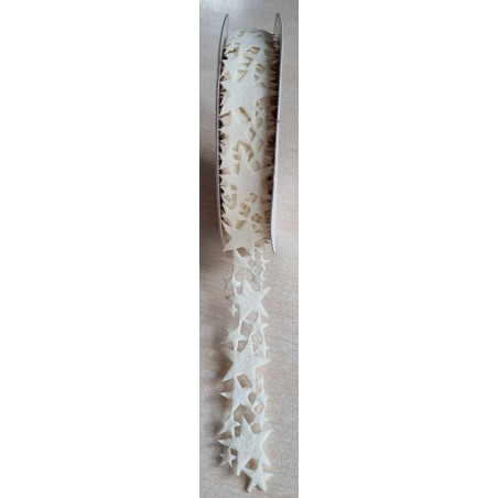 Filzband Sterne creme