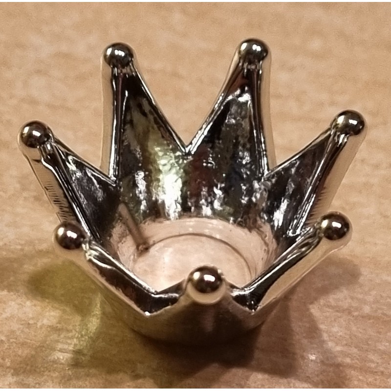 Kunststoff Krone silber