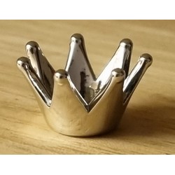 Kunststoff Krone silber