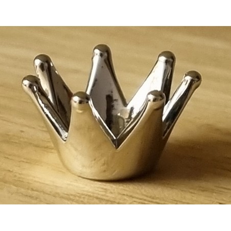 Kunststoff Krone silber
