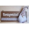 Kleines Schild " Heringewichtelt " Wichtel mit Herzen