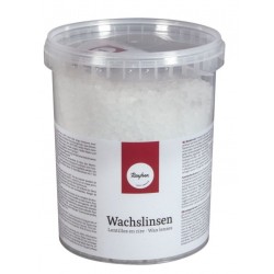 Wachslinsen weiss