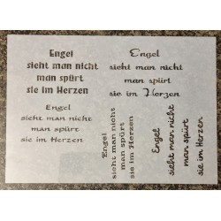 Schablone " Engel sieht man nicht...."