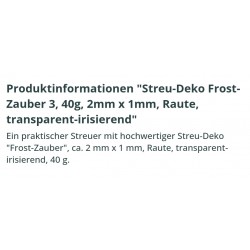 Streu Deko Frost Zauber