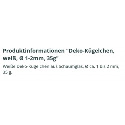 Deko Kügelchen weiss