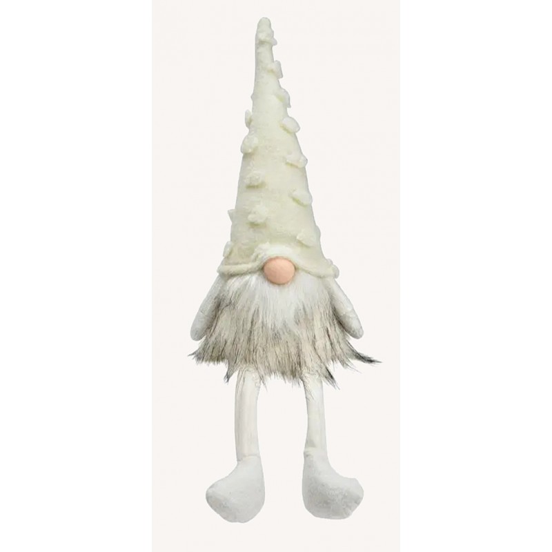 Wichtel sitzend creme/weiss