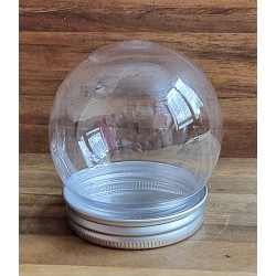 Kunststoff Kugel mit Silber Deckel