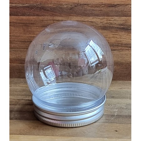 Kunststoff Kugel mit Silber Deckel