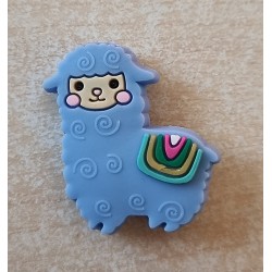 Silikon Lama Perle blau
