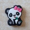 Silikon Panda Perle pinke Masche