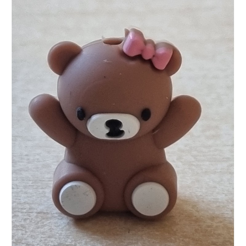 Silikon Bär Perle braun