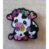 Silikon Kuh Perle bunte Blumen