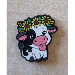 Silikon Kuh Perle gelbe Blumen