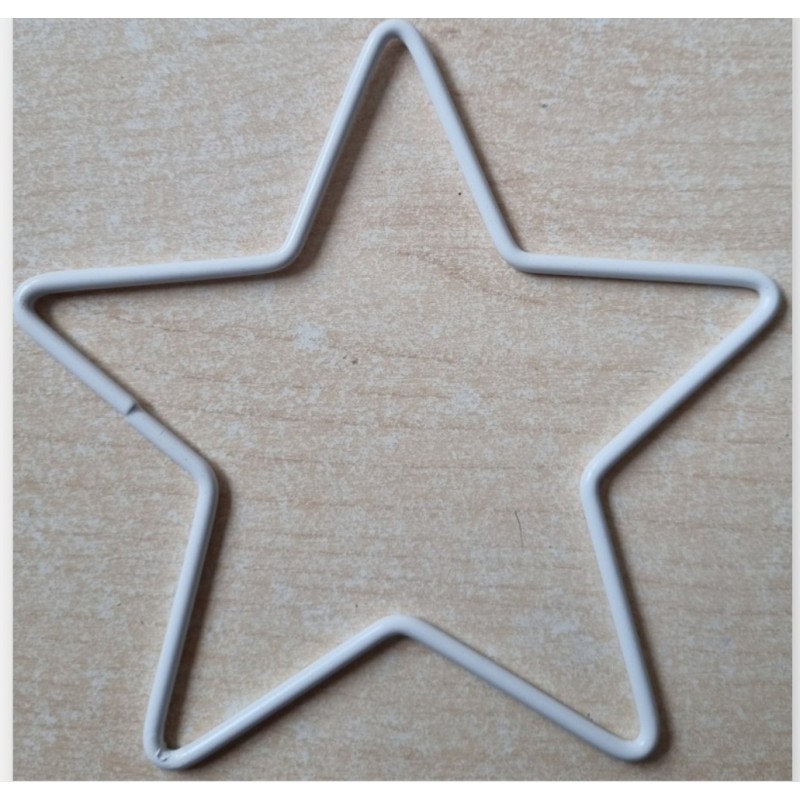 Metall Stern weiss