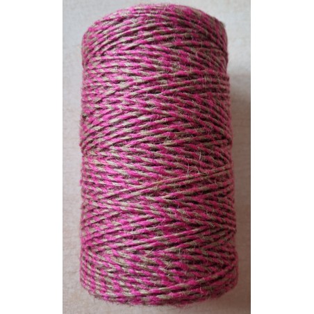 Juteband pink/beige
