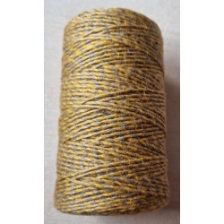Juteband gelb/beige