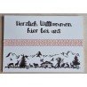 Schild weiss/braun/rosa  " Herzlich Willkommen/Alpenfeeling "