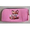 Filz Federmäppchen rosa Fuchs