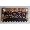Garderobe geflammt drei Hunde/Sweet Home
