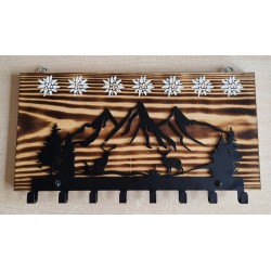 Garderobe geflammt Berge/Edelweiss