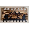 Garderobe geflammt Berge/Edelweiss