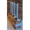 Adventsgesteck Alpenfeeling grau
