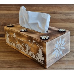 Kleenexbox geflammt Alpenfeeling