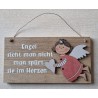 Schild natur Engel sieht man nicht..../Engel rot