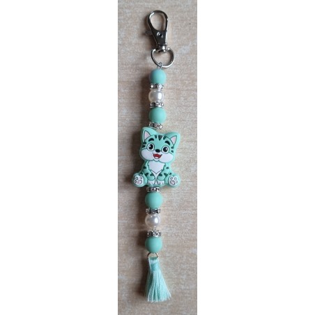 Schlüsselanhänger Katze mint