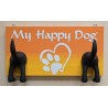 Leinenparkplatz " My Happy Dog "  gelb/orange