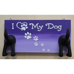 Leinenparkplatz " My Dog "  flieder/violette