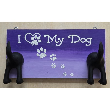 Leinenparkplatz " My Dog "  flieder/violette