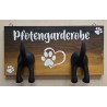 Pfotengarderobe   braun/gold