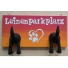 Leinenparkplatz pink/orange