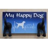 Leinenparkplatz " My Happy Dog "  blau/hellblau