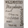 Schablone " Miezenbistro "