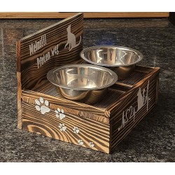 Katzen Futter/Wassernapf geflammt " Meins!! "
