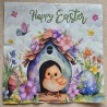 Serviette Küken/Kaninchen " Happy Easter "