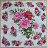 Serviette Rosen pink/rosa/rot