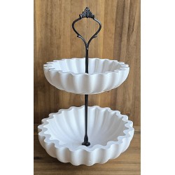 Etagere weiss/schwarz