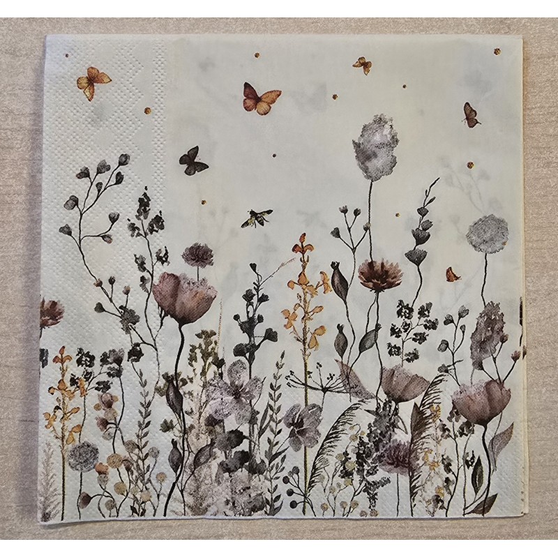 Serviette Blumenfeld