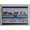 Karte neutral Alpenfeeling schwarz/beige/blau