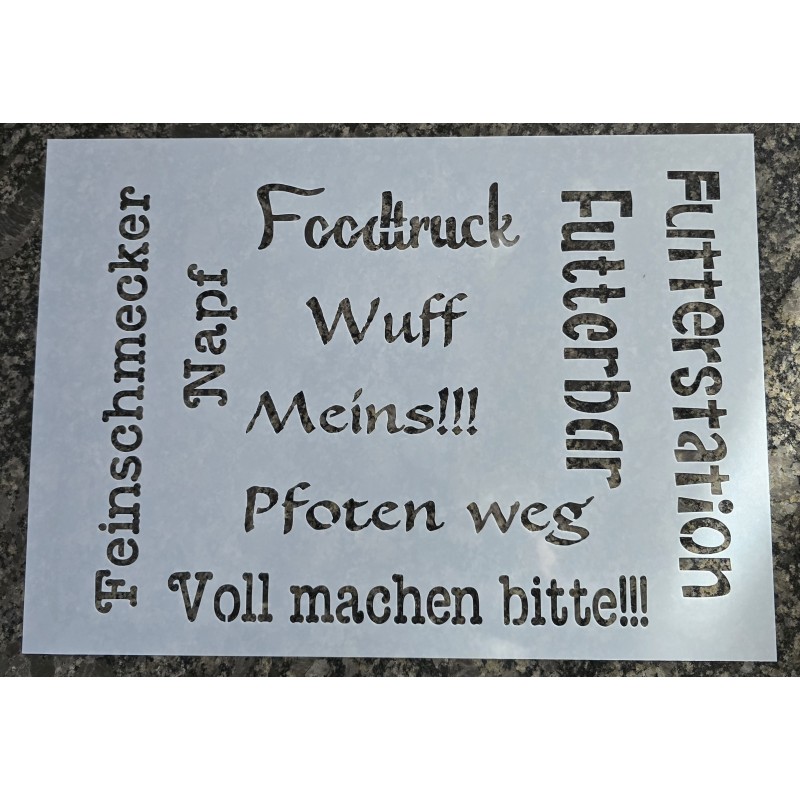Schablone " Foodtruck........"