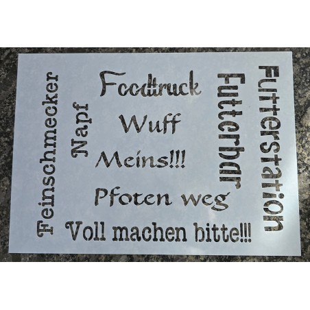 Schablone " Foodtruck........"